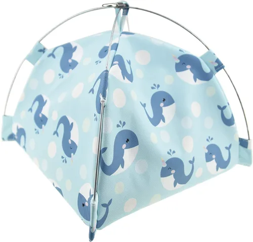 Vista 5 de Refugio de erizo de conejillo de indias, cabaña de refugio impermeable para animales pequeños, tienda de campaña colgante para cama, saco