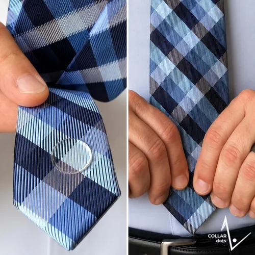 Vista 5 de Collar Dots – Adhesive Collar Stays for Dress Shirts & Polos Stop Floppy & Curling Collars Easy Stick-On Stiffeners