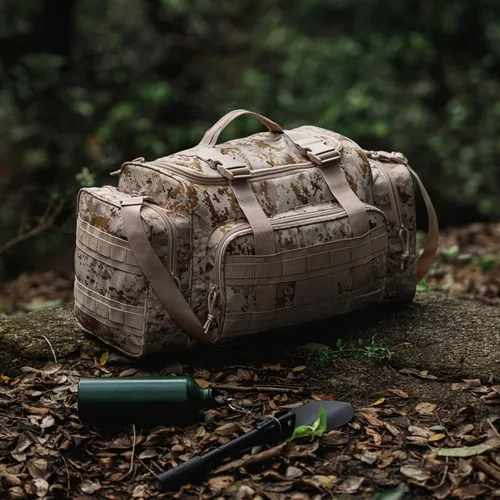 Vista 6 de AB Tactical Series Duffle Bag Gym Travel Senderismo y Trekking Bolsa de deportes Bolsa de caza y pesca, Desert Digi Camuflaje 2, Bolsa de lona