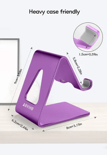 Vista 2 de Paquete de 4 soportes de aluminio para teléfono celular