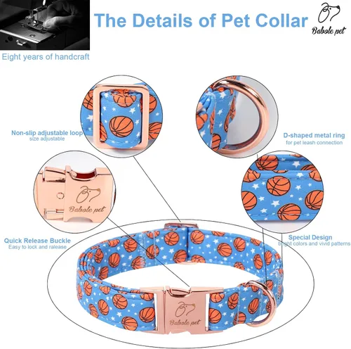 Vista 179 de Collar para perros del 4 de julio, collares patrióticos azules para cachorros y perros pequeños, ligero y ajustable 1776 collares para cachorros