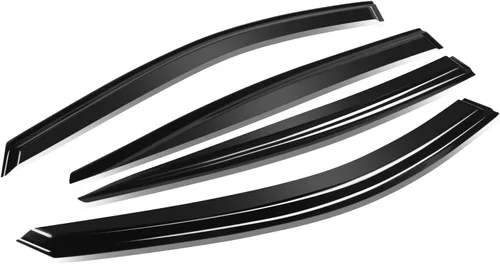 Vista 34 de Auto Dynasty 4 unidades de cinta en la visera de ventilación de ventana, deflector, protector de lluvia compatible con Nissan Maxima 2004-2008
