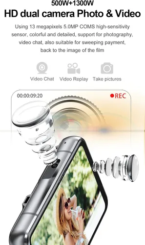 Vista 5 de Reloj inteligente Rainbuvvy para hombre, 4G, reloj inteligente para Android y iOS, pantalla táctil de 2.88 pulgadas, Android 9.0 OS, 4GB+64GB