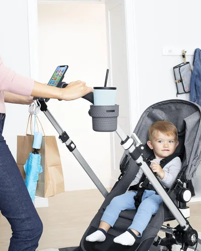 Vista 7 de Skip Hop Universal Stroller Hook, Stroll & Connect, Grey