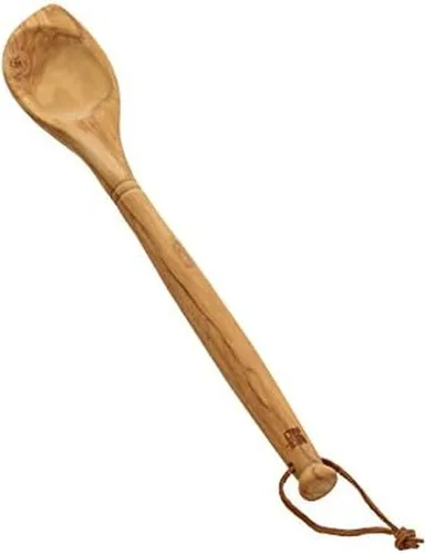 Vista 11 de Sabatier Cuchara Multiusos de Madera de Olivo, Perfecta para revolver, mezclar, rociar o servir. 14 Pulgadas