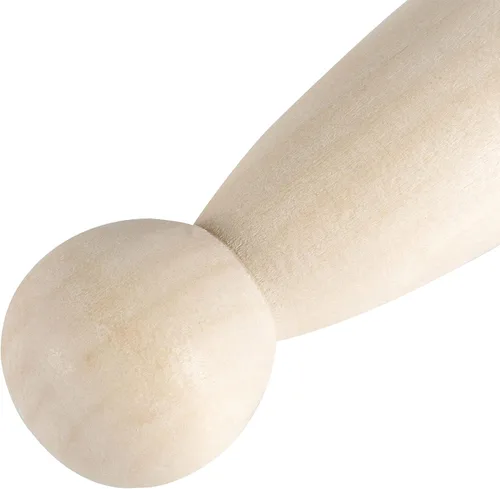 Vista 3 de HOIGON 30 muñecas de madera de 3.5 pulgadas, muñeca de madera sin terminar de 3.543 in para manualidades, boda, decoración de pasteles, pintura