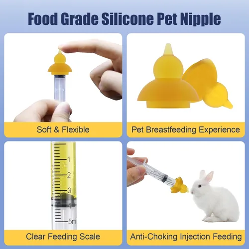 Vista 3 de REDDOUDOU Kit de parto de cachorro gatito, kit de parto con biberón de alimentación, estetoscopio, tijeras, abrazaderas de cable, aspirador, etc.