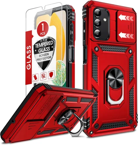 Vista 90 de LeYi Funda para Moto G Stylus 2022 4G (no compatible con 5G), funda para Moto G Stylus con 2 protectores de pantalla, funda protectora de grado Oro