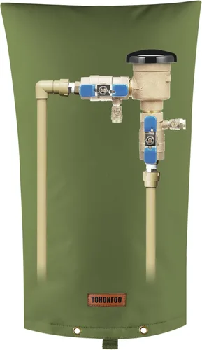 Vista 20 de Cubierta aislante de tubería para prevención de reflujo (5 °F) – Bolsa aislada para válvula de aspersor de riego – Cubierta de bomba de pozo de agua