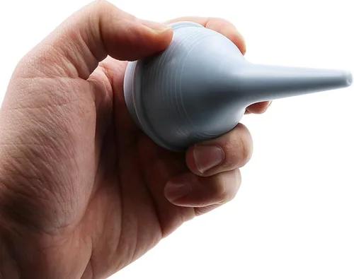 Vista 3 de Comfort Axis Aspirador nasal para bebés y jeringa de bombilla de cera de oído, azul, 2 onzas (paquete de 3)