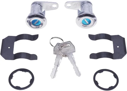 Vista 2 de JZGRDN Par de llaves de cilindro de cerradura de puerta 5070001 DL15504 para Ford E150 E250 E350
