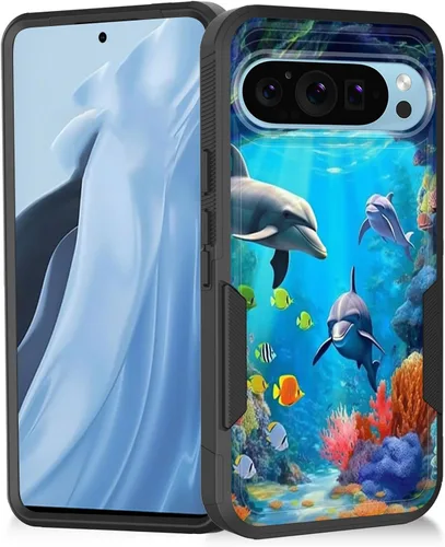 Vista 60 de Funda para Pixel 7a, resistente de doble capa híbrida de policarbonato duro de goma suave a prueba de golpes para Google Pixel 7A 6.1 pulgadas