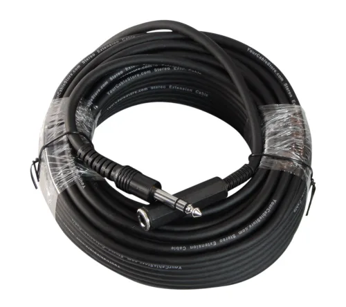 Vista 4 de Your Cable Store Cable de extensión de auriculares estéreo de 6 pies 1/4" (6,3 mm)