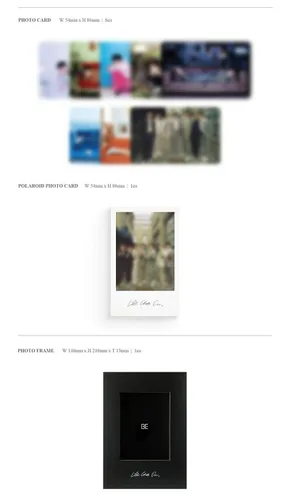 Vista 3 de BTS [BE] DELUXE EDITION LIMITED Album. 1p CD+192p Photo Book+32p Making Book+1p Poster+8p Photo Card+1p Polaroid Card+1p Photo Frame+7p Post Card+1p