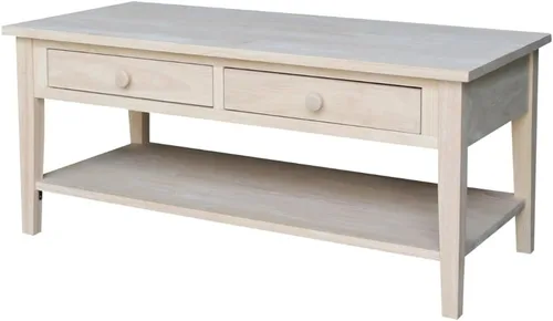 Vista 11 de IC INTERNATIONAL CONCEPTS Mesa de centro de madera azul Spencer