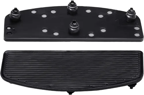 Vista 4 de WATERWICH Insertos delanteros para conductor, reposapiés de piso, compatibles con Harley Davidson Touring Road Glide Electra Glide Heritage Softail