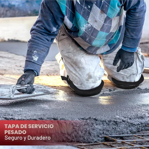 Vista 3 de Rodilleras profesionales para trabajo y construcción con acolchado de espuma de alta resistencia, almohadilla de gel, rodilleras para hombres
