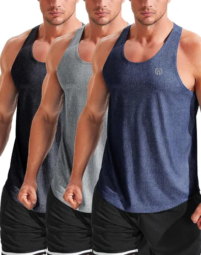 Vista 37 de NELEUS Camiseta sin mangas para hombre para entrenamiento, correr, gimnasio, atlética