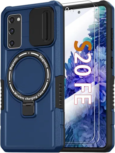 Vista 43 de Funda magnética para Samsung Galaxy Note 20 Ultra con soporte de anillo [con protector de pantalla] [Compatible con carga inalámbrica MagSafe] Funda