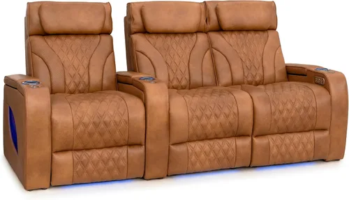 Vista 82 de Seatcraft Luminis LT - Asiento de cine en casa, reclinable, color rojo