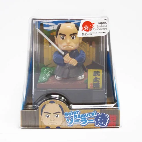 Vista 2 de Juguetes solares Mini Figuras Solar Samurai Figurita Juguete Japonés Bushido Figurilla