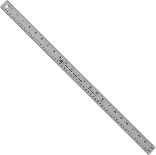 Vista 5 de Alvin, Regla de acero inoxidable, metal, 6 pulgadas