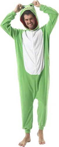 Vista 2 de SimZoo Pijama de animal para adultos, disfraz de cosplay de animales para hombres y mujeres, ropa de dormir unisex de una sola pieza