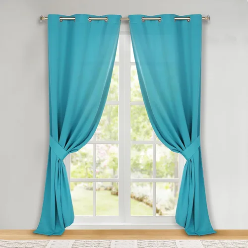 Vista 47 de Superior Cortinas Opacas, Oscurecimiento de Habitación, Dormitorio, Cortinas, Cocina, Acentos de Ventana de Sala de Estar, Bloqueo Solar, Térmico