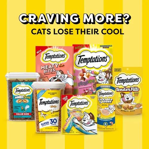 Vista 12 de Temptations MixUps - Golosinas crujientes para gatos, Surfer's Delight, 16 onzas Tuna, Shrimp & Salmon flavors, crunchy & soft texture, under 2