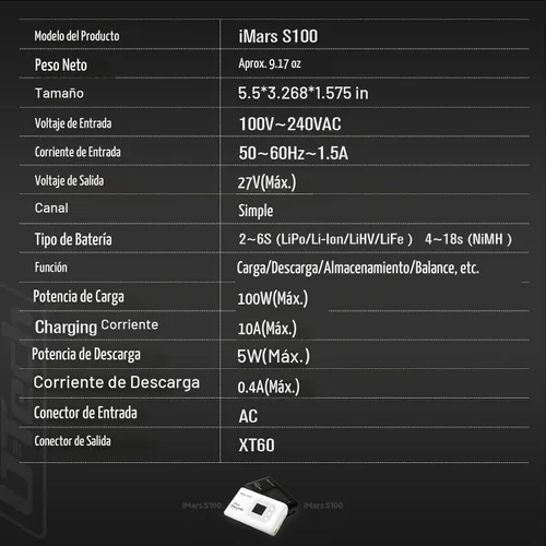 Vista 6 de Gens ace Imars S100 G-Tech Series 100W Cargador (blanco)