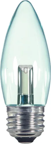 Vista 10 de Satco S9176 LED T6 Frost 2700K Bombilla base de candelabro, 0.8W
