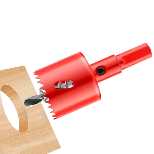 Vista 14 de Taladro de sierra de agujero de 1"/25 mm HSS bimetálica para madera, plástico y aluminio, herramienta de taladro eléctrico para perforar tablas