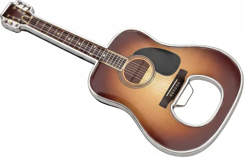 Vista 18 de 1 pieza/set abrebotellas de cerveza con forma de guitarra, regalo para amantes de la música y la guitarra, utensilios de cocina para bebedores