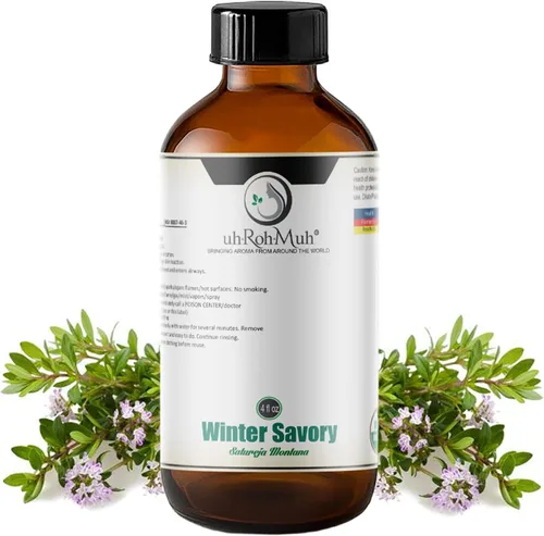 Vista 10 de Aceite esencial orgánico de invierno, extractos de Satureja Montana para aromaterapia y cuidado de la piel, aceite esencial 100% puro y natural