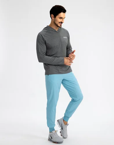Vista 5 de Pudolla Men's Lightweight Jogger Pants Workout Gym Running Pants with Zipper Pockets for Athletic Casual