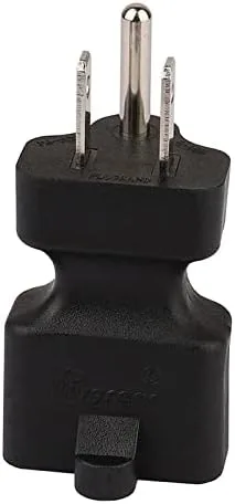Vista 4 de Nema 5-15P to 5-15R/5-20R AC Power Adapter 15A 125V adaptador de corriente alterna 15 Amp Household AC Plug, 20 Amp T Blade Power