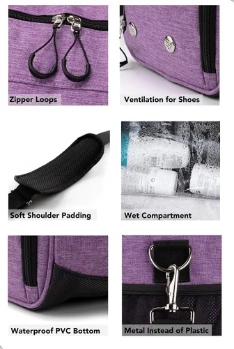 Vista 4 de Fitgriff Bolsa de gimnasio V1 para hombres y mujeres con compartimento para zapatos y artículos húmedos, bolsa de lona para viajes, deportes
