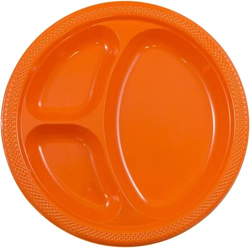 Vista 41 de Platos para fiesta de plástico redondos y cuadrados colorido de 7, 8, y 9 pulgadas, 10/20 platos por paquete, Negro