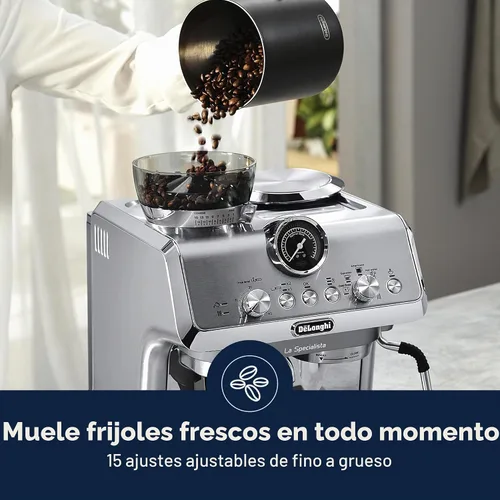 Vista 3 de De'Longhi La Specialista Arte Evo - Máquina de café expreso con molinillo
