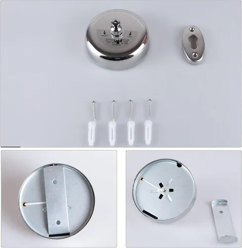 Vista 3 de Tendedero retráctil de acero inoxidable 304 duradero con cuerda ajustable resistente, línea de ropa de ducha para exteriores e interiores