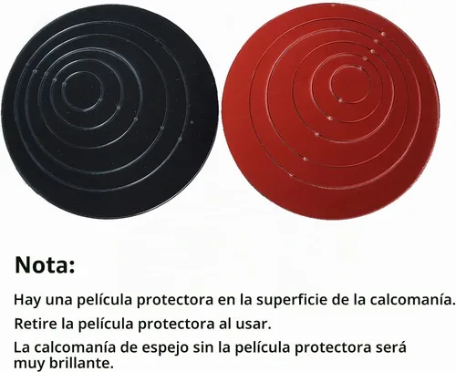 Vista 4 de 24 unidades de calcomanías de espejo circular de acrílico para pared, adhesivos DIY, decoración de arte moderno para mural, para sala, dormitorio 24