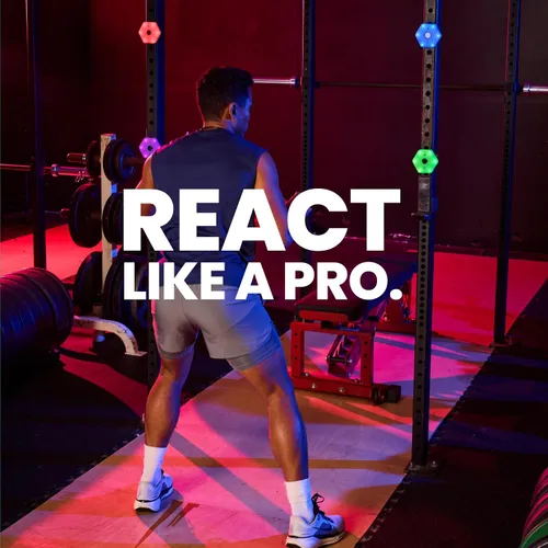 Vista 8 de Kit de entrenamiento con luces de reacción y agilidad deportivas mejora el tiempo de reacción y la agilidad para atletas, fisioterapeutas