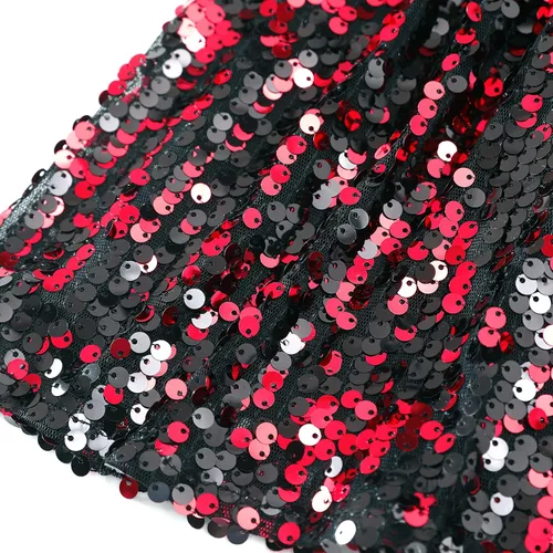 Vista 5 de Flofallzique Faldas de lentejuelas para niñas, falda corta con purpurina para niños, tutú para niñas