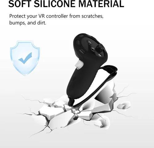 Vista 3 de YipuVR Controller Grip Cover for MetaQuest 3,Silicone Touch Controller Protector Cover for VR Oculu Quest 3 Accessories,Adjustable Soft Handle