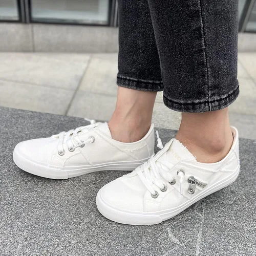 Vista 5 de JENN ARDOR Zapatillas sin cordones para mujer, zapatos antideslizantes, zapatos retro, zapatos casuales, zapatos planos para caminar