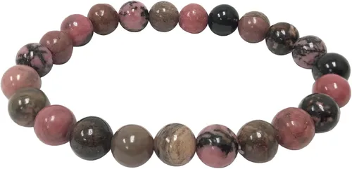 Vista 661 de Gem Avenue Handmade Round Bead Stretch Bracelet Unisex Natural Stone Beaded Jewelry for Men & Women, Elastic Wristband for Daily Wear