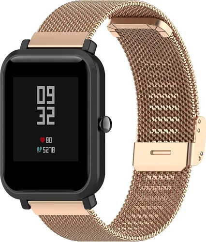Vista 3 de Lyaarka - Correa ajustable compatible con reloj Lyaarka para mujeres y hombres, malla de metal, acero inoxidable, correa de repuesto para reloj