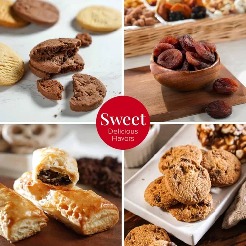 Vista 4 de Broadway Basketeers Cesta de regalo gourmet con chocolates y aperitivos, para todas las ocasiones