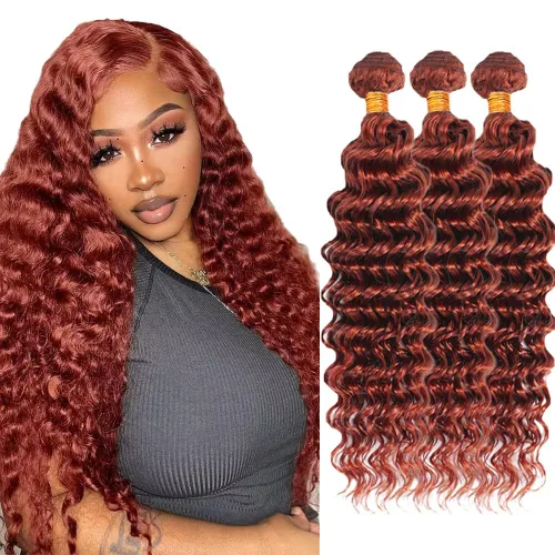 Vista 74 de Color 30 paquetes de cabello humano marrón onda del cuerpo paquetes 8 10 12 pulgadas brasileño virgen Remy extensiones de cabello humano doble trama