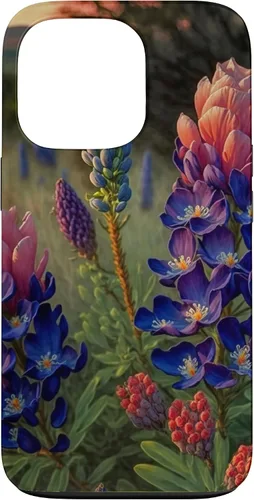 Vista 10 de Texas Rose Colored Bluebonnets Case for iPhone 17